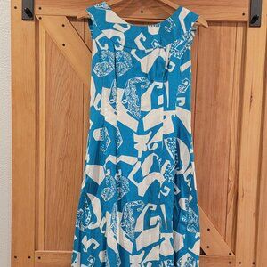 Vintage Alfred Shaheen Hawaii Print Dress - Sm